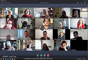 Screenshot der Onlineveranstaltung Denkwerkstatt