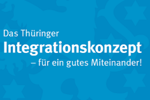Titelbild Thüringer Integrationskonzept Thüringenwappen