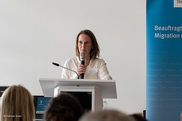 Veranstaltung politische Teilhabe 06.06.2024 - Mirjam Kruppa, Thüringer Beauftragte für Integration, Migration und Flüchtlinge