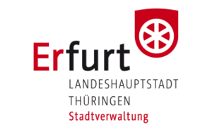 Logo: Stadtverwaltung Erfurt/ Landeshauptstadt Thüringen mit dem Stadtwappen