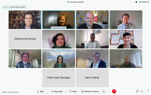 Screenshot Teilnehmende beim Fachaustausch Ehrenamt im Wandel