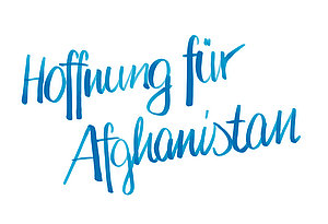 Schriftzug Hoffnung für Afghanistan