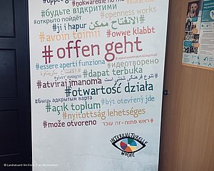 Interkulturelle Woche 2021 #offengeht, Aufsteller