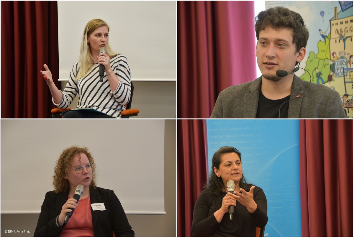 Podiumsdiskussion mit Vertreter*innen des Thüringer Landtages und DaMigra e.V.