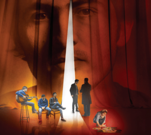 Filmplakat "True Warriors" "Personen vor Vorhang"