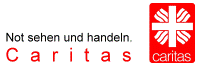 Logo Caritas: Not sehen und handeln. C a r i t a s