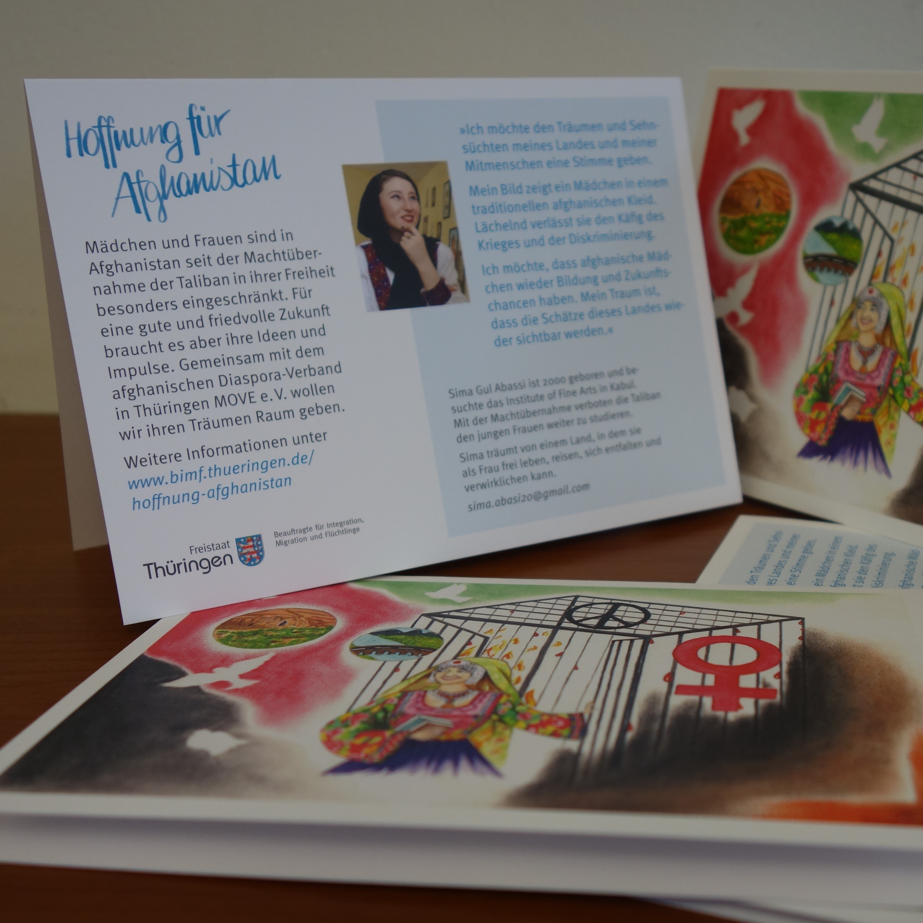 Foto der Hoffnungskarten von Sima