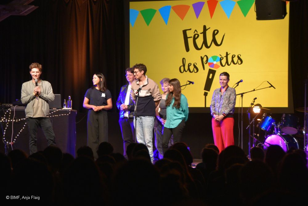 Alle Teilnehmenden des Poetry Slams